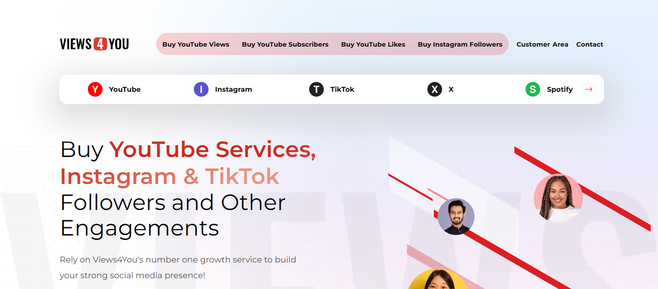 Views4You offers Increase YouTube Subscribers and Followers packages combined with Views and Watch Time to help channels qualify for monetization more quickly.